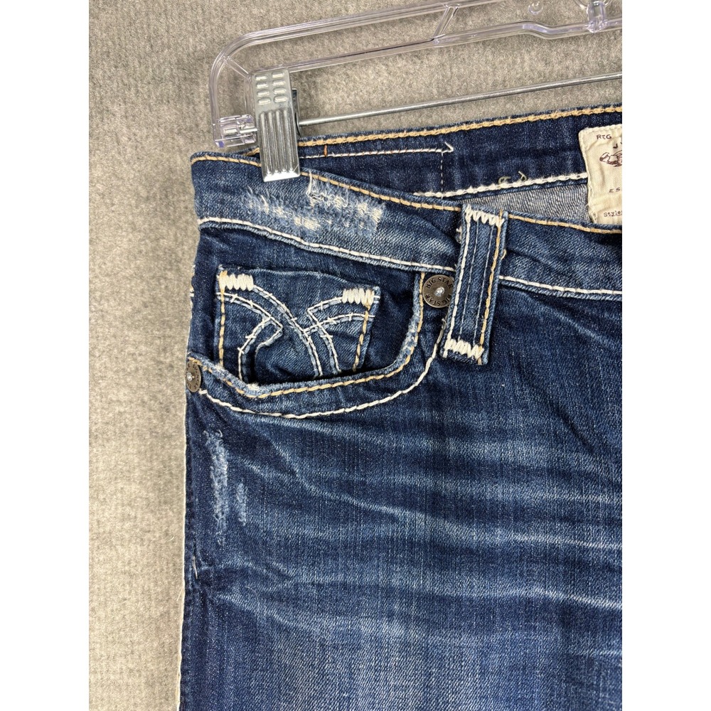 Big Star Women's Boot Cut Jeans - Dark Blue Wash - Picture 13 of 14